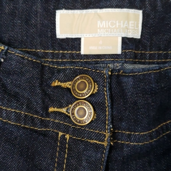 Michael Kors Dark Flap Pocket Wide Leg Jeans J10 - Picture 5 of 6